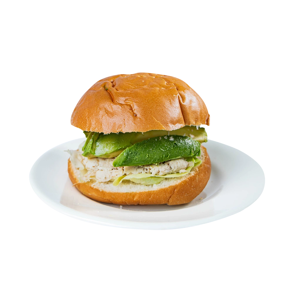 Sandwich de pollo con palta